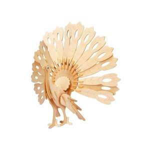 Gepetto's Workshop Puzzle 3D din lemn - Paun - Puzzle 3D & Puzzle cu burete