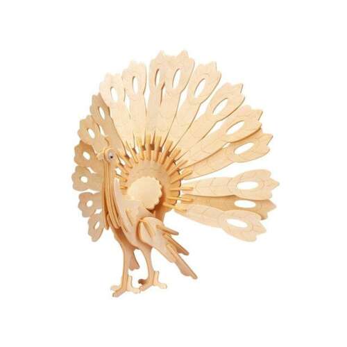 Gepetto's Workshop Puzzle 3D din lemn - Paun