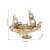 3D wooden model ship, sailing ship, 118 pieces, laser cut, assembled, dimensions, home decor