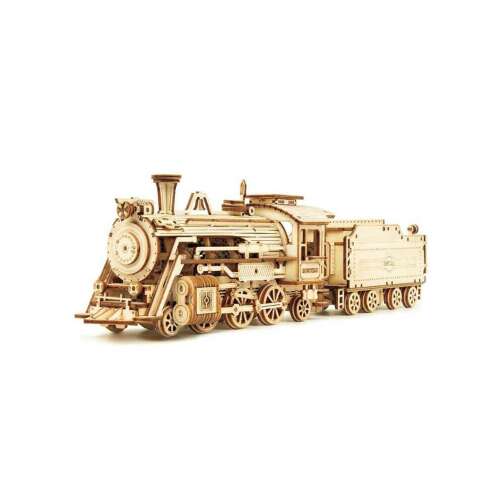 Rokr Prime Steam Express Model vlaku v mierke 1:80, 308 kusov drevená 3D puzzle