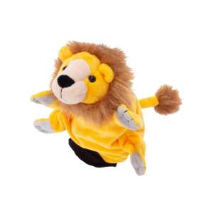 Beleduc lion hand puppet, yellow plush, for storytelling and imaginative play - Puppet Toy