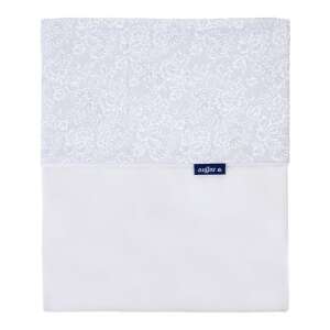 Pătură pentru bebeluși Womar Velvet cu două fețe, culoare crem, 75x100 cm, cu model floral - Womar