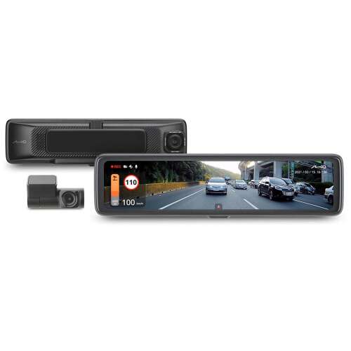 Mio MiVue R850T dash cam with rear camera and rearview mirror display