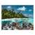 Ravensburger Maldives diving 2000 piece jigsaw puzzle, tropical island, underwater scene, coral reef, fish, sea turtle