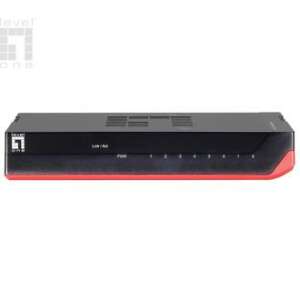 LevelOne GSW-0807 Gigabit Switch, elülső nézet - LevelOne