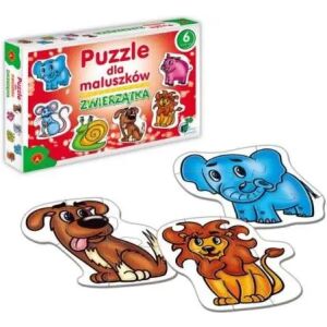Elementy puzzli Alexander Zwierzęta, słoń, pies, lew - Puzzle
