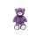 Tulilo Violet maci plüss figura, 35 cm, purple teddy bear plush toy