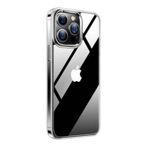 Torras Diamond iPhone 15 Pro прозрачен калъф, прозрачен калъф за телефон с черни акценти, защитен калъф за iPhone 15 Pro - Телефонни контакти