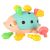 Ikonka Montessori turquoise hedgehog sensory toy with pegs around