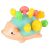 Ikonka Turquoise Montessori Sensory Hedgehog Toy