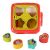 Ikonka Shape Sorting Cube with Letter Blocks for Toddlers
