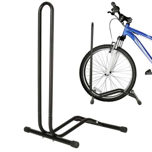 Single metalic rack de biciclete negru