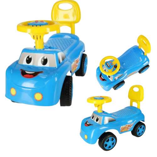 Bébitaxi mosolygós autó, dudával #kék