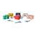 Set of 6 colorful toy cars with locks and keys, Montessori educational toy for toddlers