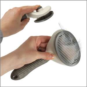 Self-cleaning pet brush for dogs and cats, removes loose hair, easy to use - Pet Care