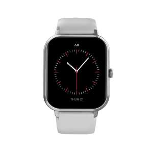 Devia WT2 Smartwatch in Silber mit weißem Armband - Devia