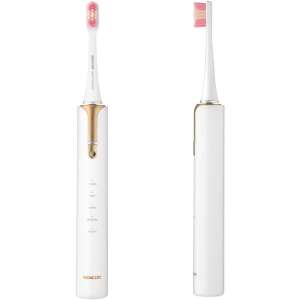 Sencor SOC 4103GD Electric Sonic Toothbrush, White, front and back view - Sencor