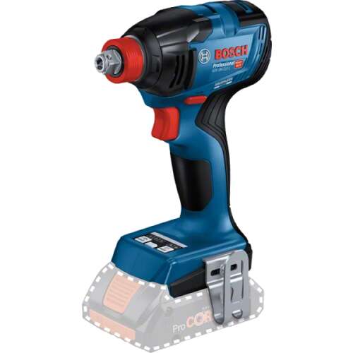 Șurubelniță cu impact Bosch GDX 18V-210 C Professional, albastru și negru, 18V, cu antrenare hexagonală de 1/4 inch și pătrată de 1/2 inch