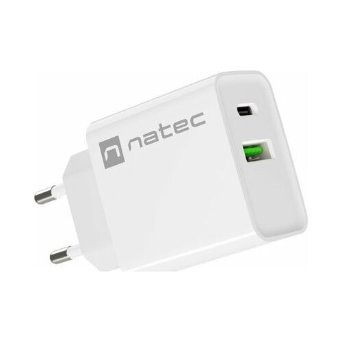 Natec Ribera 20W USB-C/A Dual Port Wandladegerät