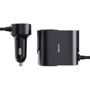 Baseus 30W USB-C és USB-A autós töltő szivargyújtó adapterrel - Autós töltő
