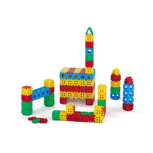 Marionex Waffle 170 darabos építőkocka készlet, színes műanyag kockák gyerekeknek építéshez