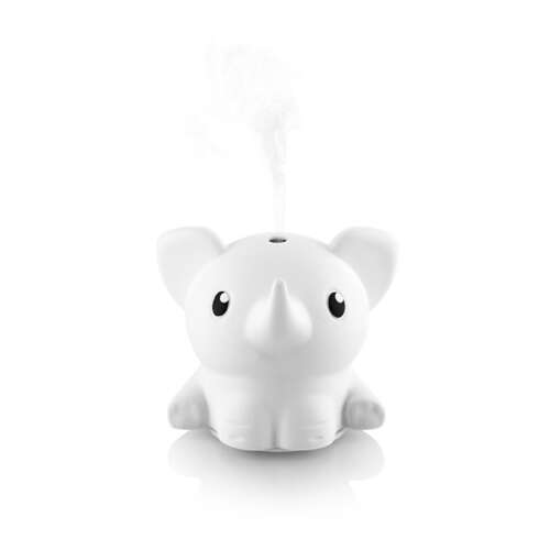 Eta Aroma Elephant Diffuser, white, with steam
