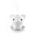 Eta Aroma Elephant Diffuser, white, with steam