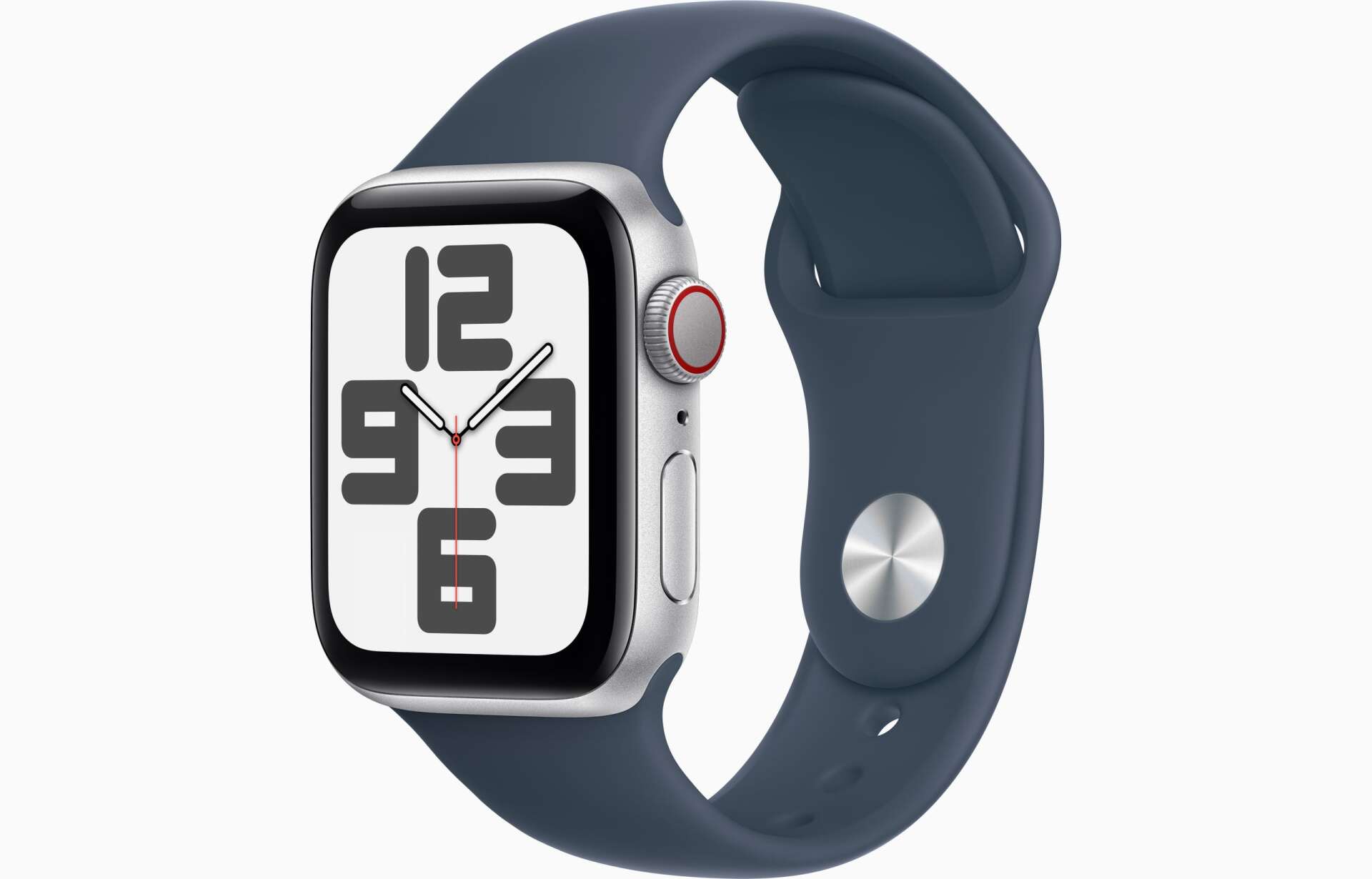 Apple watch se (2023) 40mm okosóra m/l méretű szíjjal - silver alu