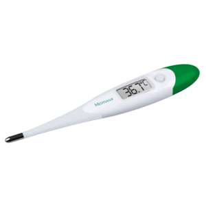 Termometru digital Medisana TM 700, alb și verde, afișând 36,7 grade Celsius - Termometru
