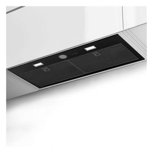 Faber INKA PLUS HCS BK A52 built-in range hood installed in a kitchen cabinet