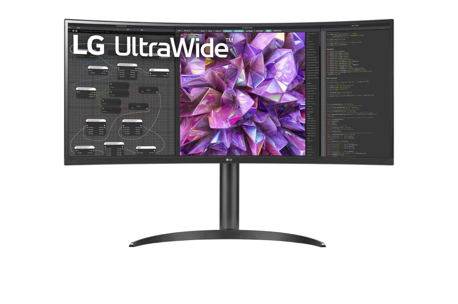 Lg 34" 34wq75c-b ívelt ultrawide monitor