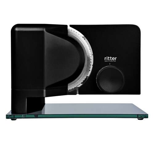 Електрическа машина за рязане на месо Ritter Sono 2, черна, със стъклена основа