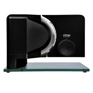 Ritter Sono 2 electric meat slicer, black, with glass base - Slicing Machine