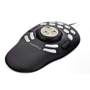 Contour ShuttlePRO v2 USB Space Mouse - Fekete, ferde nézet - Egér