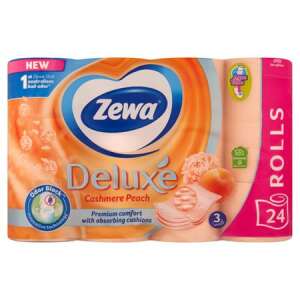 ZEWA Toilettenpapier, 3-lagig, 24 Rollen, ZEWA "Deluxe", pfirsich 87078877 Toilettenpapier