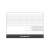 Desk calendar with white pages and black faux leather strip, Realsystem 2024
