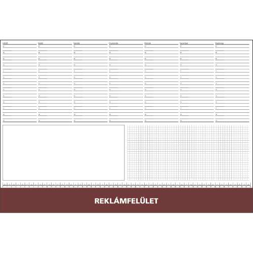 RealSystem 2024 Desk Calendar with Advertising Area, 570x390 mm