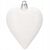 White Heart-Shaped Christmas Ornament by Springos