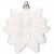 White Poinsettia Christmas Ornament by Springos