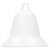 White Christmas tree bell ornament, Springos