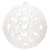 White Christmas tree ornament with lace pattern, Springos