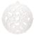 Springos white filigree Christmas tree ornament