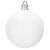 Springos white round Christmas tree ornament