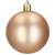 Close-up of a matte gold Springos Christmas bauble