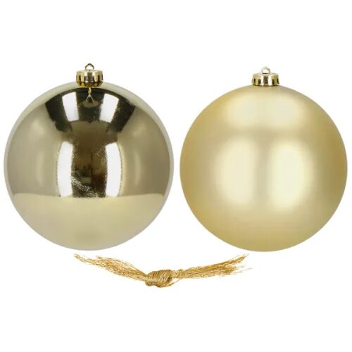 Springos 15cm Gold Christmas Ornaments, Set of 2