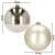 Springos gold Christmas ornaments, 15 cm, shiny and matte