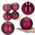 Springos Red Christmas Ornaments 12cm with Matte and Shiny Finishes
