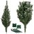 Springos Artificial Christmas Tree Unassembled with Stand