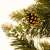 Close-up of Springos Artificial Christmas Tree Branch with Pine Cone
