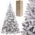 Springos 150cm Snow-Flocked Caucasian Fir Christmas Tree with Packaging and Close-up